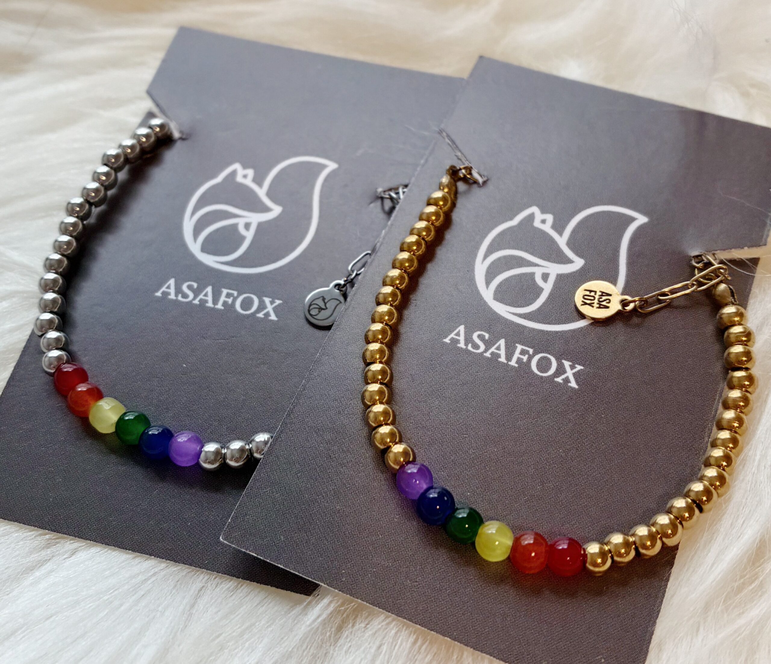 Rainbow Beaded Bracelet